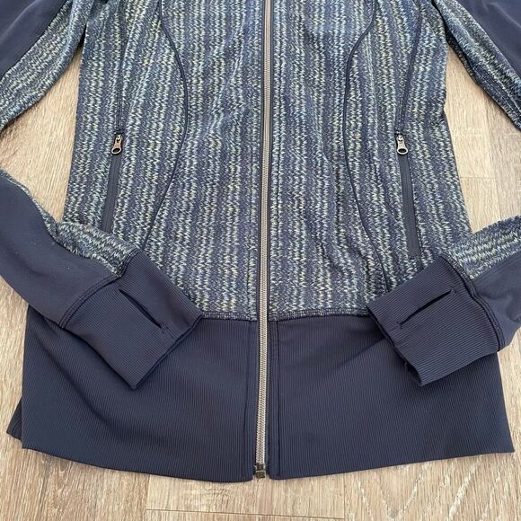 Lululemon Women’s Nice Asana Jacket in Ziggy Wee August Inkwell / Inkwell - Picture 8 of 15